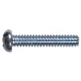 Machine Screws, Combo Round Head, Zinc-Plated, 8-32 x 2-In., 100-Pk.