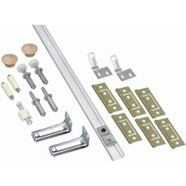 Folding Door Hardware Set, White, 72-In.