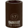 Metric Impact Socket, 6-Point, Black Oxide, 1/2-In. Drive, 17mm