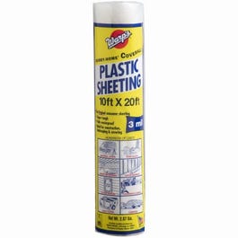 Plastic Sheeting, 3 Mil, Clear, 20 x 25-Ft.