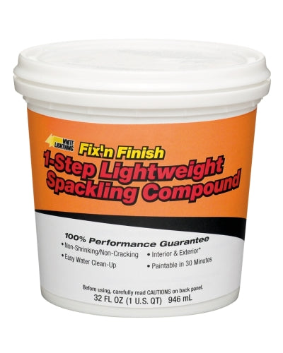 White Lightning Lightweight Spackling Compound 1/2 Pint