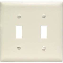 Almond 2-Toggle Opening Nylon Wall Plate