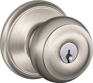 GEO619 GEORGIAN SAT NICKEL KEYED LOCK