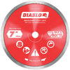 Diablo 7 In. Diamond Continuous Rim Dry/Wet Cut Diamond Blade