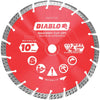 Diablo 10 In. Segmented Turbo Rim Dry/Wet Diamond Blade