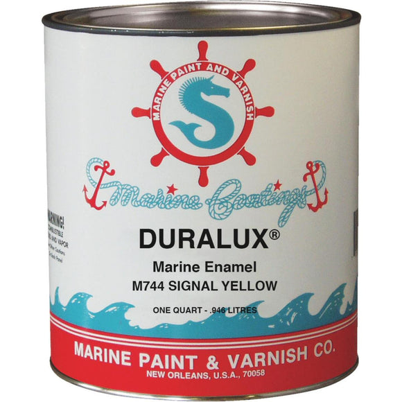 DURALUX Gloss Marine Enamel, Signal Yellow, 1 Qt.