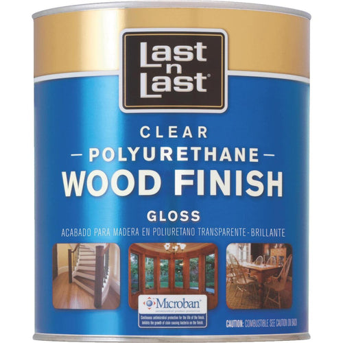 Last N' Last VOC Gloss Clear Polyurethane Wood Finish, 1 Qt.