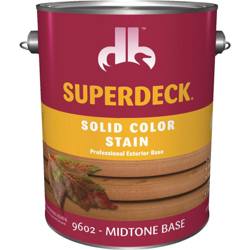 Duckback SUPERDECK Self Priming Solid Color Stain, Midtone Base, 1 Gal